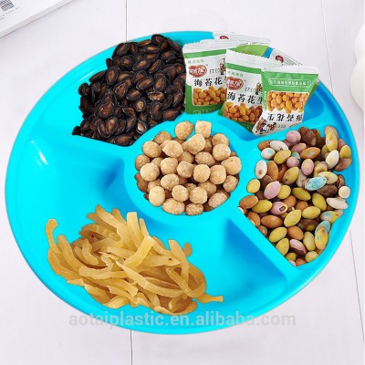 PLASTIC 5 SECTION DIP SERVING PLATTER CATERING TRAY PARTY EVENT